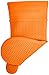 Rachael Ray Silicone Kitchen Oven Mitt with Quilted Cotton Liner, Orange