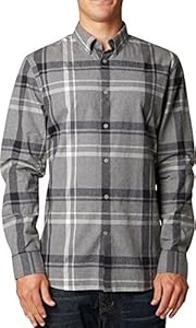 Fox Racing Mens Maximus Woven Button Up Long-Sleeve Shirt, Graphite, 2X-Large