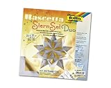 Folia 366/2020 - Bastel-Set Bascetta-Stern 20 x 20 cm 30 Blatt silber / gold
