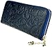 Heshe Women's Genuine Leather Purse Organizer Wallet Zippered Clutch Card Holder