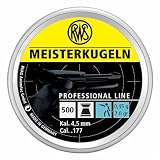 RWS Meisterkugeln Pistol .177 Cal, 7.0 Grains, Wadcutter, 500ct