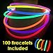 Glow Sticks Bulk Wholesale Necklaces, 100 22