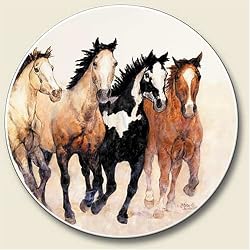 Wild Horses, Stepping Out Auto Coaster, Single Coaster for Your Car