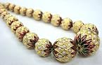 Necklaces - EXOTIC JAIPUR BALLS MALA ( MEENAKARI PEARLS )