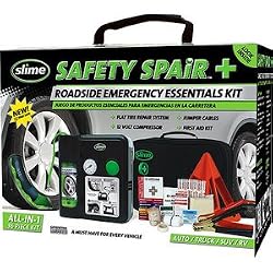 Slime 50051 Safety Spair All-In-One 36 Piece Roadside Emergency Essential Kit