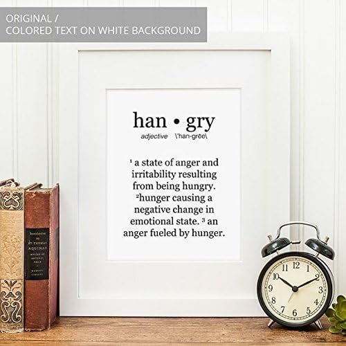 Hangry Art Print Kitchen Decor