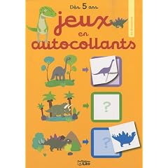 Jeux en autocollants : les dinosaures