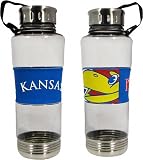 Kansas Jayhawks Water Bottle: 24oz Polycarb Water Bottle