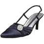 Annie Shoes Women's Ann Slingback,Navy Satin,7 M US