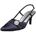 Annie Shoes Women's Ann Slingback,Navy Satin,6.5 M...