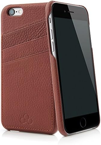 QUADOCTA iPhone 6s 6 (4.7") leather case cover "No. 3" tabacco brown - genuine leather with 3 credit card slots. Thin leather bumper as premium accessory for the iPhone 6/6s (4.7 inch)