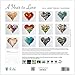 Donald Verger A Year to Love 2016 Sea Glass & Flower Hearts Fine Art. Nature Wall Calendar. Best quality unique Valentine's Day gift for Women Men & Kids