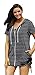 swimsuitsforall Women's Stripe Terry Zip Hoodie