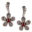 Onyx Earrings Sterling Silver Jewelry 1.25 inches (erg170)