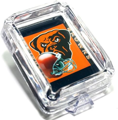 Cleveland Browns S4 Glass Ashtray - Black Bottom - Unboxed