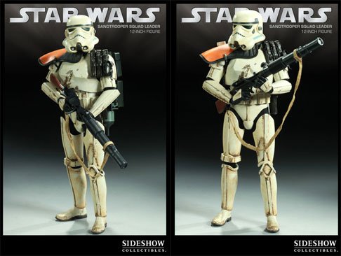 Sideshow Star Wars Sandtrooper: Squad Leader Orange Pad Militaries of Star Wars 12 Figure