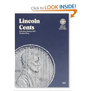 Lincoln Cents Folder Starting 1975 (Official Whitman Coin Folder) by Whitman