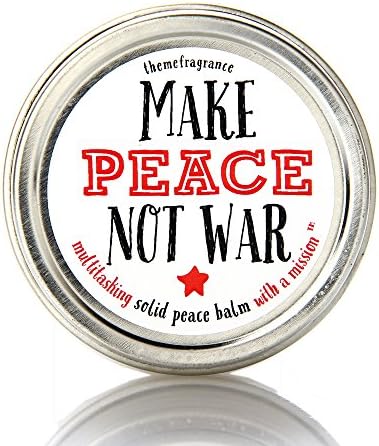 Make Peace Not War Solid Peace Balm. Top selling formula, Solid lotion, Vegan, lavender, hand balm, beard balm, cuticle balm. Theme Fragrance