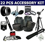 22 Pcs Kit for PANASONIC LUMIX DMC-LX3 LX-3 (with the Ring), Includes: 58MM ....