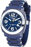Mens Blue Plastic Case Rubber Band Watch Sottomarino