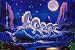All Products : Astral Unicorns (Horses in Moonlight) Art Poster Print - 24" X 36"
