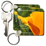 Inspirational Seeds of Joy Poppy - Set Of 2 Key Chains
