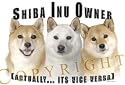 Shiba Inu Mouse Pad Dog Mousepad "Vice Versa"