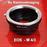 Canon EOS EF Lens to Micro 4/3 Four Thirds System Camera Mount Adapter, Olympus PEN E-P1 E-P2, Panasonic Lumix DMC-GF1, GH1, G1
