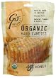GoNaturally Organic Honey Gluten Free Hard Candies, 3.5-Ounce Bags (Pack of 6)