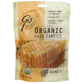 GoNaturally Organic Honey Gluten Free Hard Candies, 3.5-Ounce Bags (Pack of 6)