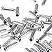 TOMOUNT 100x Bicycle Bike Shifter Brake Cable Tips Caps End Crimp Silver