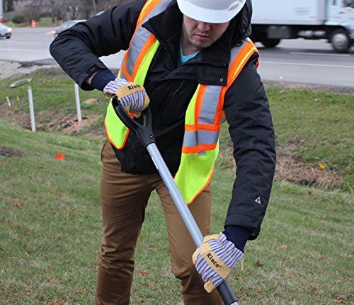 Kinco1927KW Lined Grain Pigskin Leather Glove with Knit Wrist, Work, Large, Palomino (Pack of 6 Pairs)