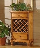 Wilshire Wine Rack - Antique Pine Finish (Antique Pine) (47.5H x 30W x 17D)