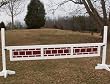 3 Panel Brick Pattern Gate Wood Horse Jumps 12ft