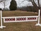 3 Panel Brick Pattern Gate Wood Horse Jumps 12ft