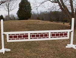 3 Panel Brick Pattern Gate Wood Horse Jumps 12ft