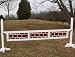 3 Panel Brick Pattern Gate Wood Horse Jumps 12ft