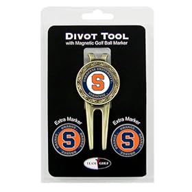 Click here to buy Syracuse Orangemen Divot Tool and Marker Set from Team Golf.