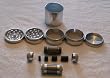 5 Piece 2 1/2" NEW STYLE Herb - Pollen Grinder / CNC Pollen Press Combo