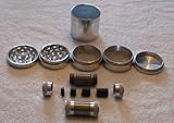 5 Piece 2 1/2 NEW STYLE Herb - Pollen Grinder / CNC Pollen Press Combo