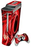 XBOX 360 Red Energy DIGIWRAP Skin & 2 Matching Controller Skins
