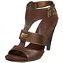 Nine West Women's Shoesnoop Sandal,Dark Brown/Brown,7 M US