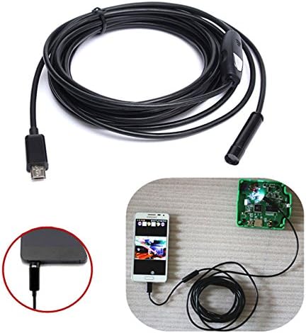 7mm USB Borescope Inspection for Andriod OTG Smart Phones Notes2/3/4,Galaxy S5/6 Length 3M endoscope