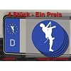 KLETTERN KLETTERER CLIMBING NUMMERNSCHILD Aufkleber Autoaufkleber 4er Set