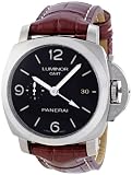 Panerai Men's PAM00320 Luminor 1950 3-Days Automatic GMT Black Dial Watch