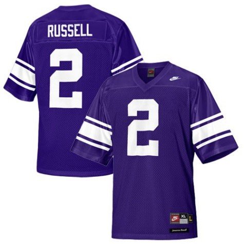 Men`s LSU Tigers #2 JaMarcus Russell Football Jersey - L