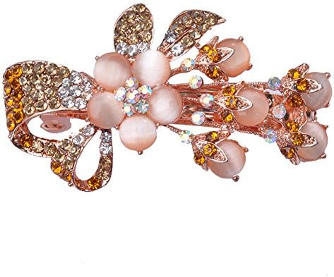 Dongshop(TM) High-end Crystal Diamond Bang Spring Clip Hairpin Jewelry Accessories