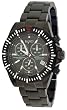 Bianci Professional Commando Series All Black IP Swiss Movement Military Style Chrongraph Watch Model 1880M2