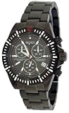 Bianci Professional Commando Series All Black IP Swiss Movement Military Style Chrongraph Watch Model 1880M2