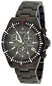 Bianci Professional Commando Series All Black IP Swiss Movement Military Style Chrongraph Watch Model 1880M2